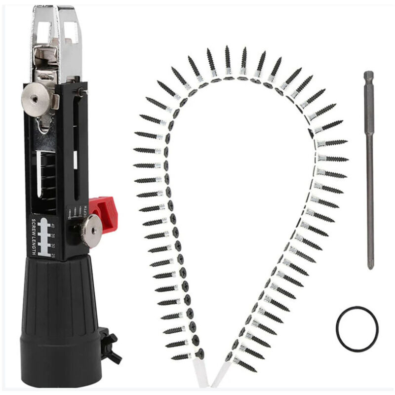 Tournevis Chargeur Pour Perceuses, Vis À Plaques De Plâtre, Perceuse À Vis, Adaptateur De Chaîne, Tournevis Pour Cloison Sèche, Chaîne Automatique Pour Pistolet À Clous, Perceuse