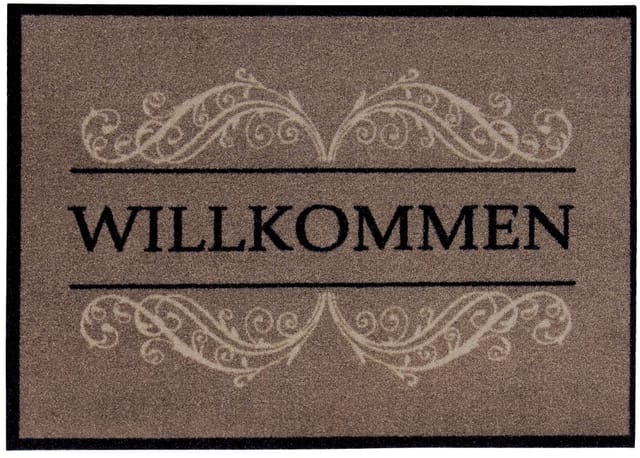 Fußmatte Carmen Willkommen Taupe, 39 X 58 Cm Fußmatte