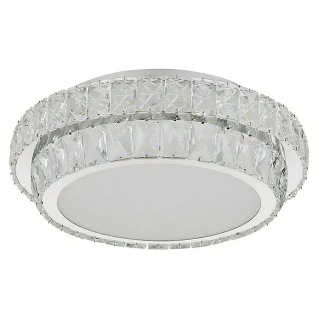 Globo - Deckenlampe Deckenleuchte Esszimmerlampe Dimmer Fernbedienung Kristalle Led 40cm