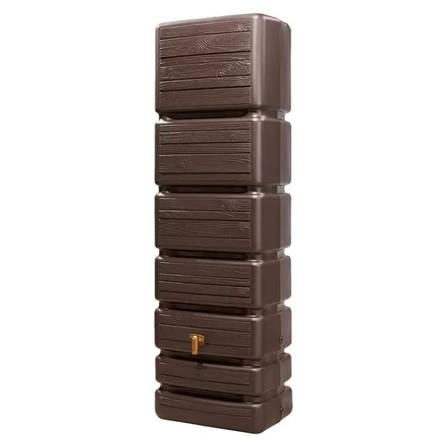 4rain - Slim Wood Decor Wandtank 350 Liter Darkwood