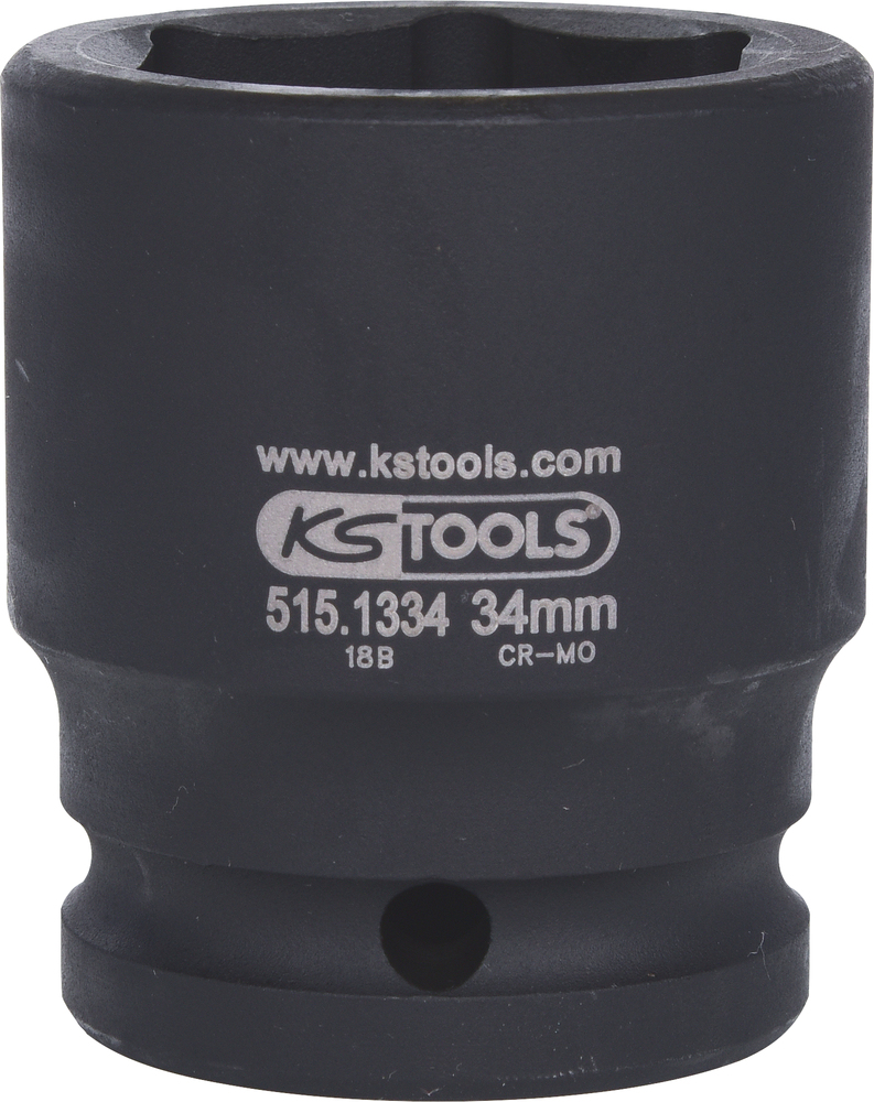 6-kant Schlagschrauber-stecknuss 3/4', 34 Mm Auf Karte - Kstools - 515.1334-e