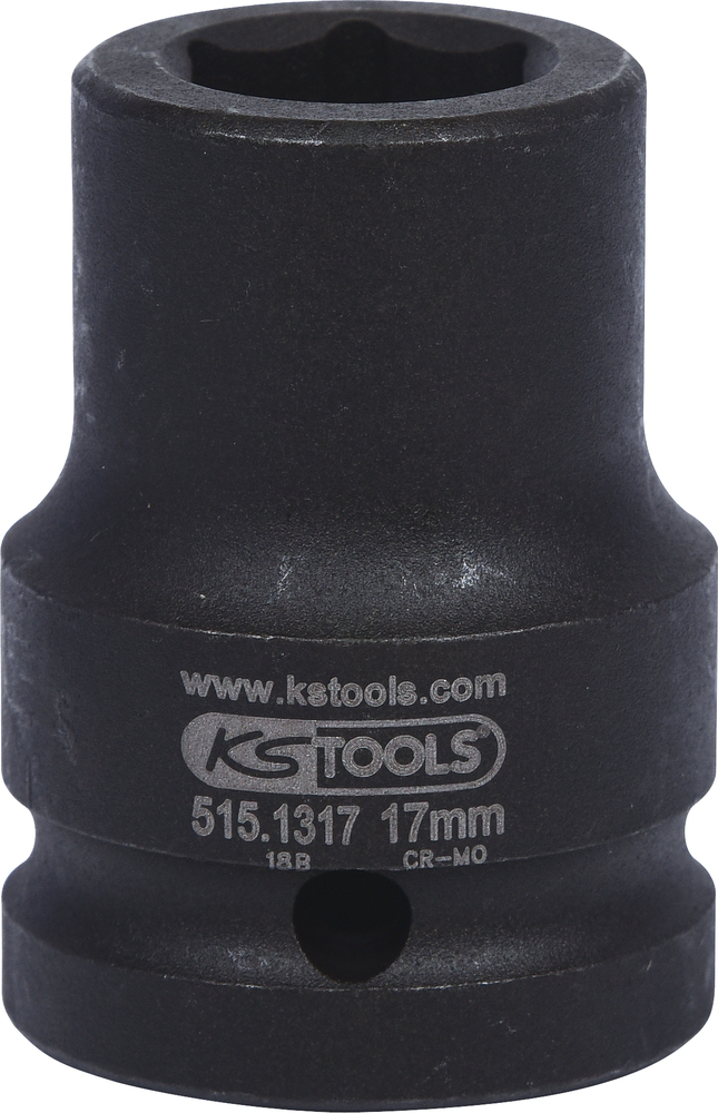 6-kant-schlagschrauber-stecknuss 3/4', 17 Mm Auf Karte - Kstools - 515.1317-e