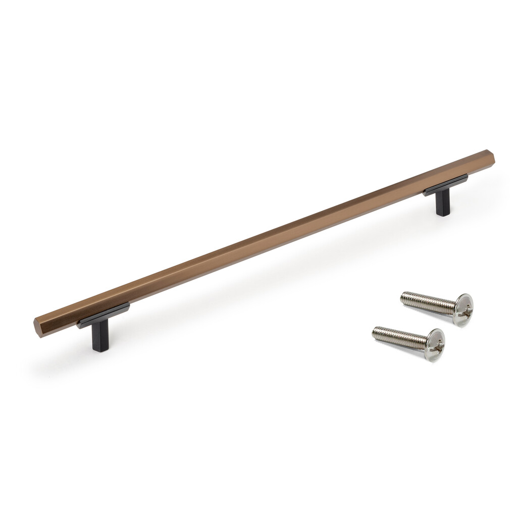 Möbelgriff Riad L232mm Lochabstand 192mm Aluminium Bronze - Emuca - 9363008