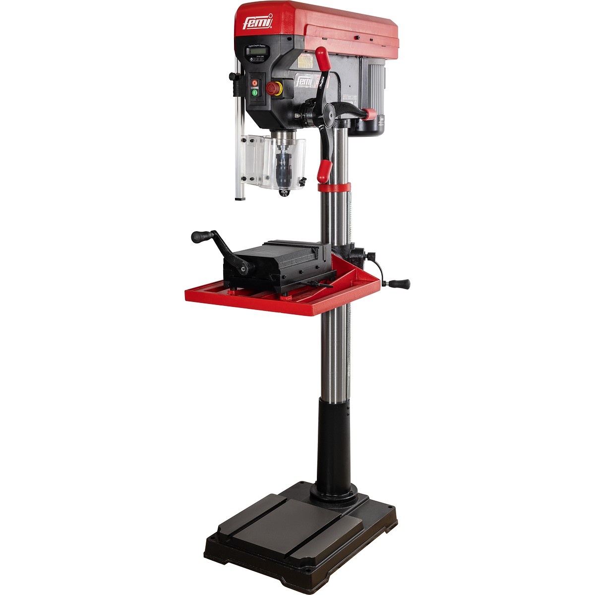 Säulenbohrmaschine Mit Umkehrbarem Schraubstock, Dreiphasen 1500 W - Femi - 8206205