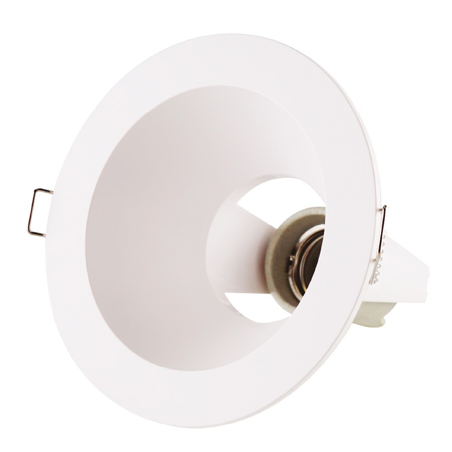 Portalámparas Empotrable Ø125mm E27 Blanco