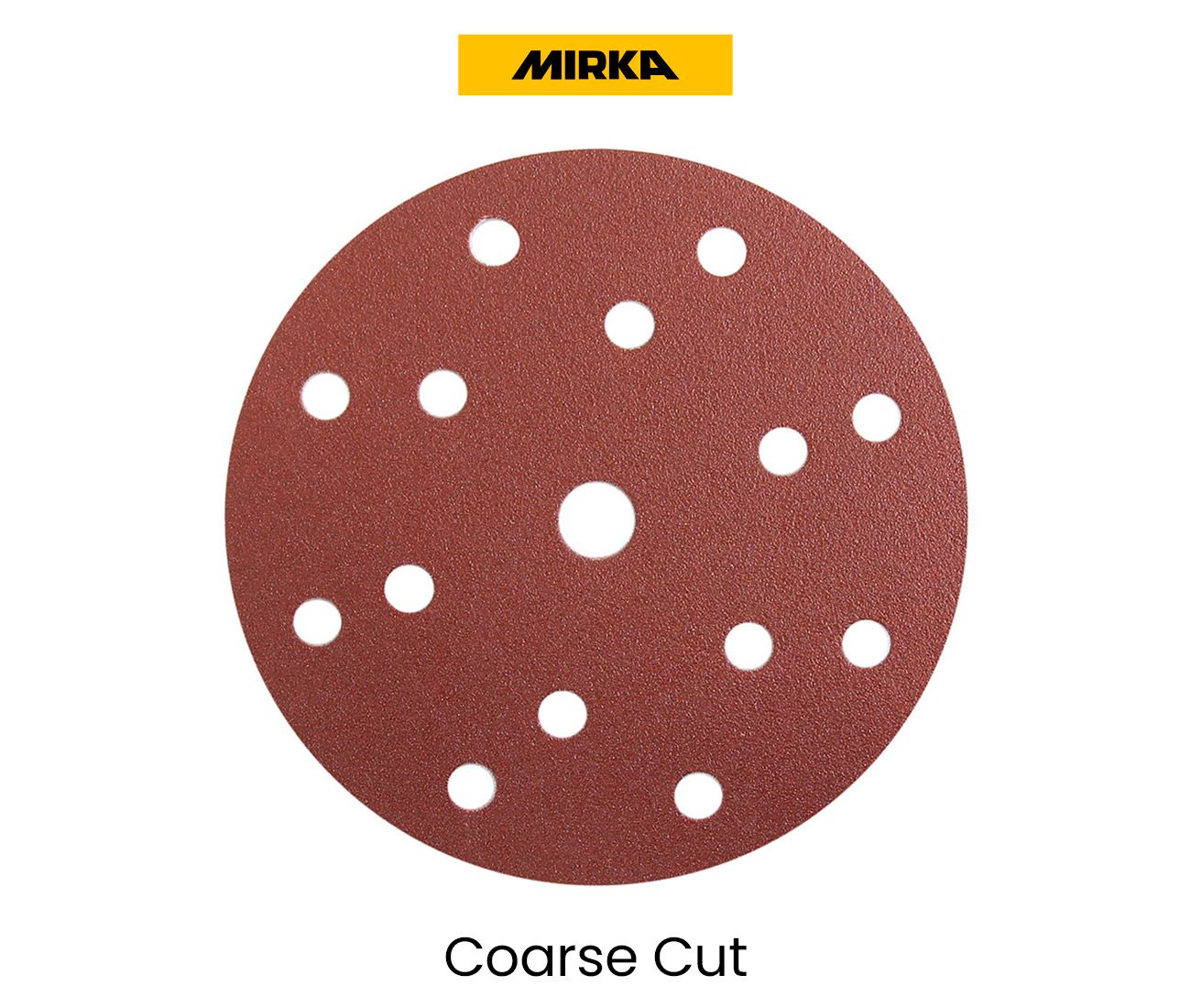 Schrupp-schleifscheibe Ø150 Mm 15 Löcher Korn 120 - Mirka - Box 50 - 4061105012