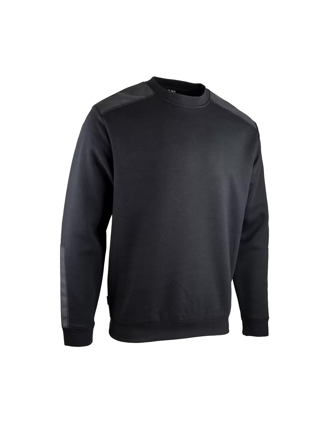 Bicolor Rundhals-sweatshirt - Lma - Schwarz - 8091-2xl