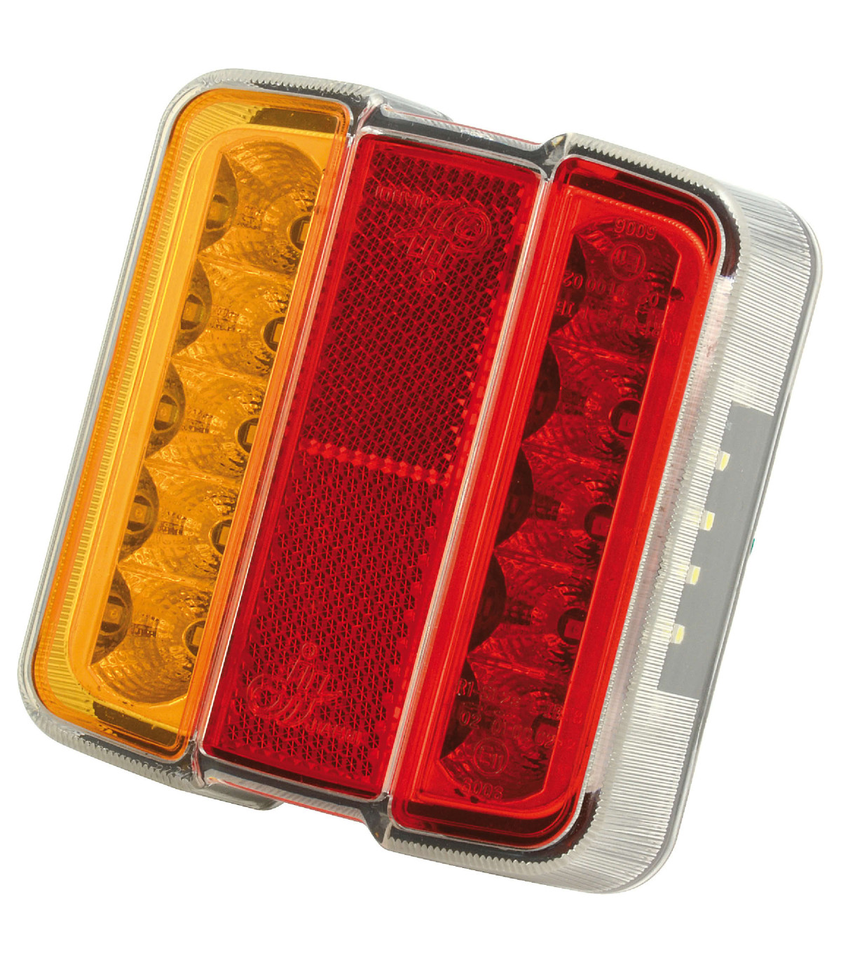 Laterne 4 Funktionen - Orange/rot, Led-feuer - Autobest - 246161