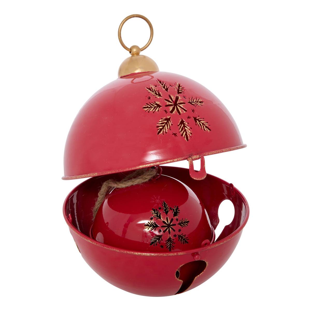 2er-set Rote Weihnachtsglöckchen Zum Aufhängen, Durchmesser 25 Cm - Atmosphera Créateur D'Intérieur