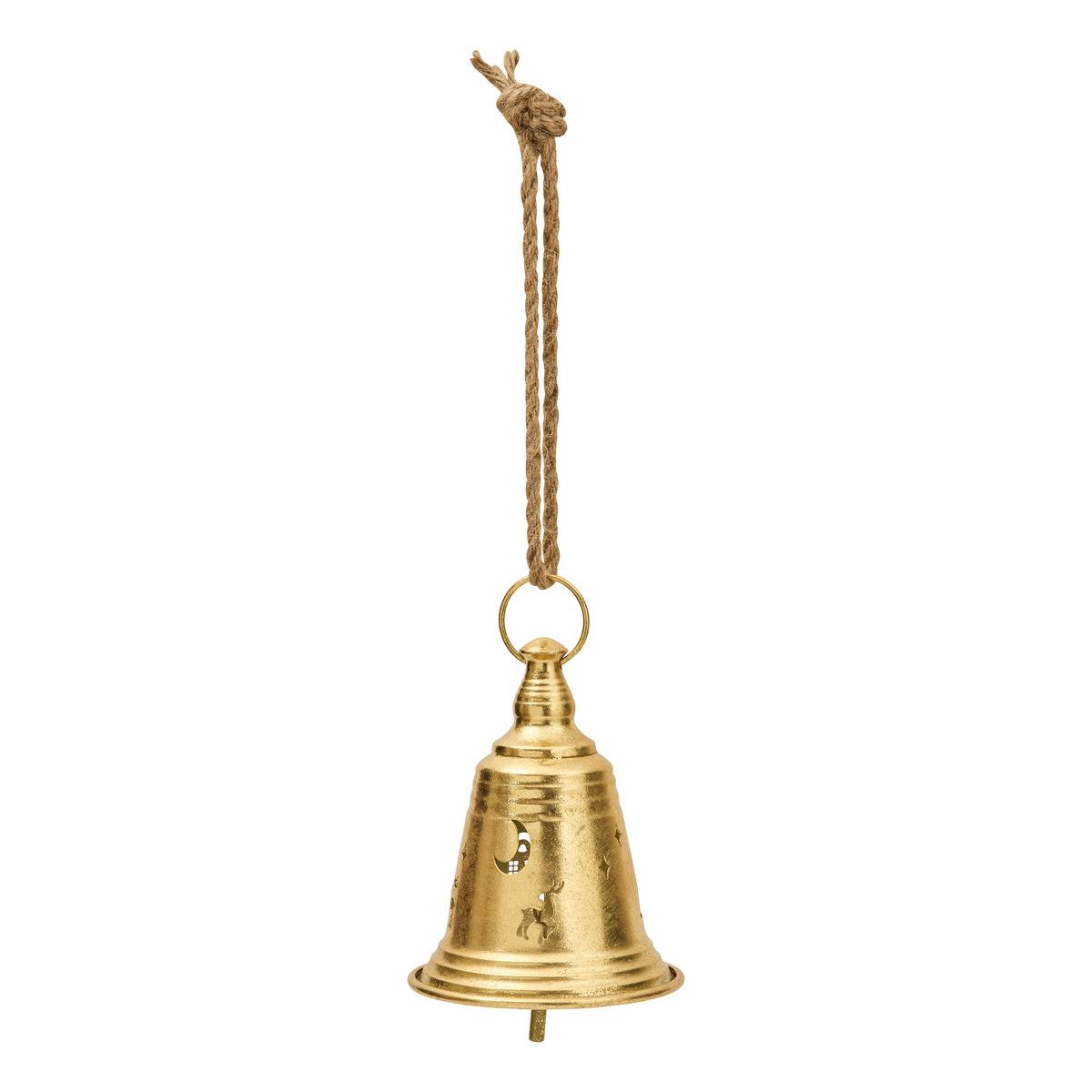 Weihnachts-hängeschmuck Mit Goldener Glocke, H. 17 Cm - Atmosphera Créateur D'Intérieur