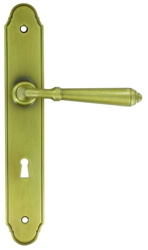 Türgriffgarnitur Namur Schlüssel L Bouvet Patiniertes Messing - 47046