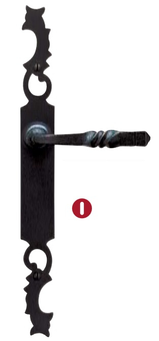 Rustikale Türgarnitur Aquitaine 49 Bouvet Schwarzes Eisen - Schlüssel L - 11026