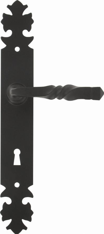 Bourgogne Türgriff-set Bouvet Schwarz - Schlüssel L - 5620