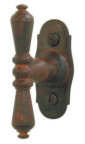 Espalion Cremonknopf Brionne Rostfarbenes Gewachstes Eisen - 1.0703.00ro