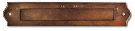 Briefkasteneingang 230x28 Mm Brionne Rostfarben - 1180320ro