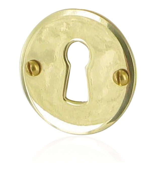 Türgriff-einsatz Ø 43 Mm Brionne Poliertes Messing - Schlüssel L - 1050711lp