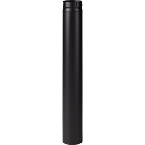 Schwarzes Matt Emailliertes Rohr 1000 Ø150 L.1000-150 Enm Poujoulat - 56150905