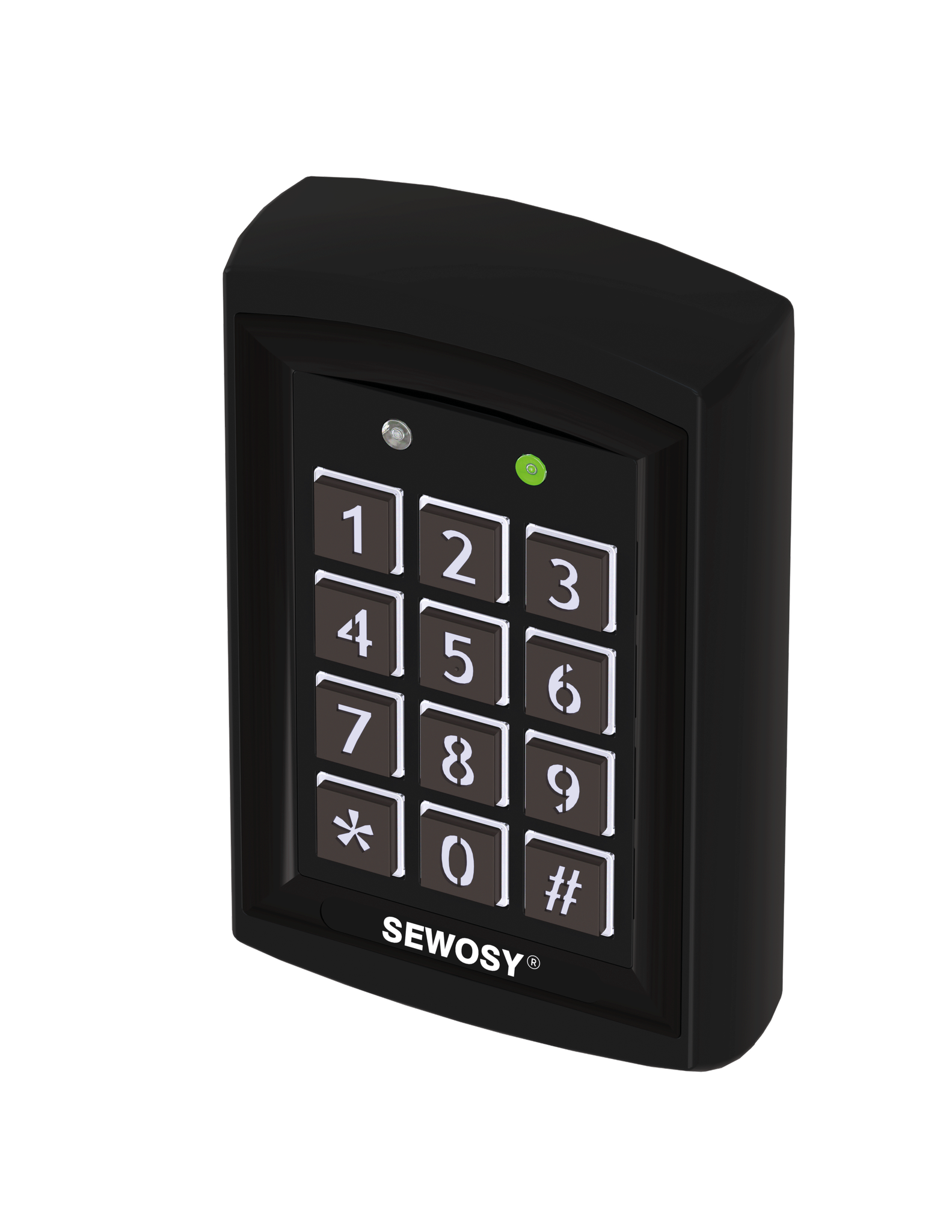 Schwarz/weisser Nahleser Mit Programmiertastatur – Schraubklemme 12/24v Ac/dc – 125 Khz – Sewosy – Krb1000-n