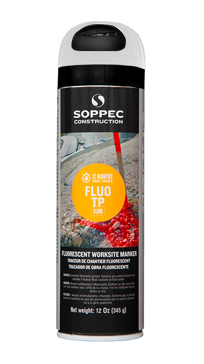 Sehr Fluoreszierender Baustellenmarkierer Fluo Tp - Farbe Weiß - Soppec - 143500