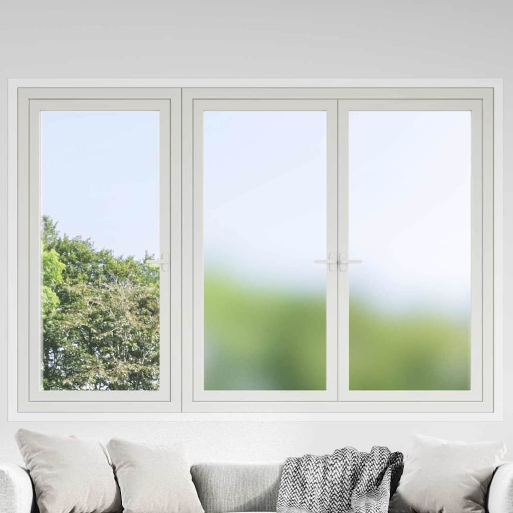 Vidaxl Static Window Film Frosted Grey 60 X 1000 Cm Pvc