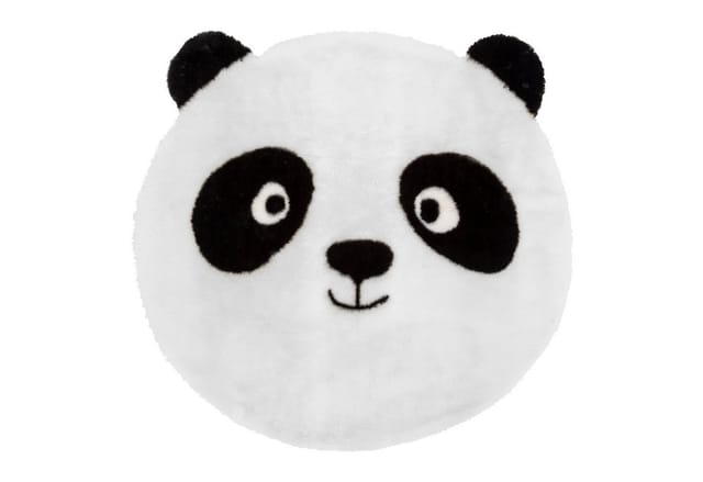 Runder Panda Teppich Mit Ohren Smile, Ø 100 Cm