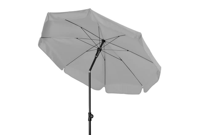 Doppler Sunline Manual Ø 150 Cm Rund Sonnenschirm In 12 Farben Mittelmastschirm Balkonschirm 827 Hellgrau