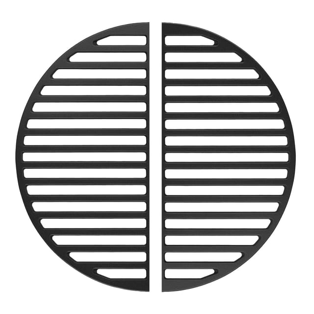 2x Gusseisen Grillrost 49,8 X 24,3 X 0,9 Cm, Gussrost Für Grill Mit Guter Hitzespeicherung, Grillgitter Für Typische Grillstreifen Auf Grillgut, Grillzubehör Für Bbq - Wiltec