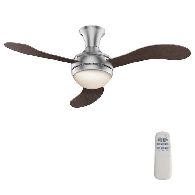 Wiltec - Deckenventilator Ø 130 Cm Mit 3 Flügel, Ventilator Mit 3 Geschwindigkeiten Und Lampe, Lüfter Mit Fernbedienung, Timer, Sommer- U. Wintermodus
