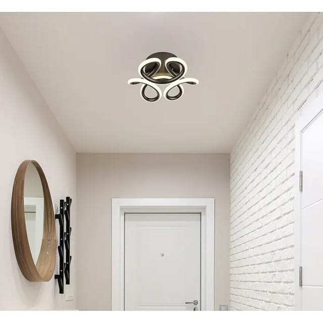 Deckenlampe Deckenleuchte Wohnzimmerleuchte Designlampe Anthrazit Led D 26 Cm