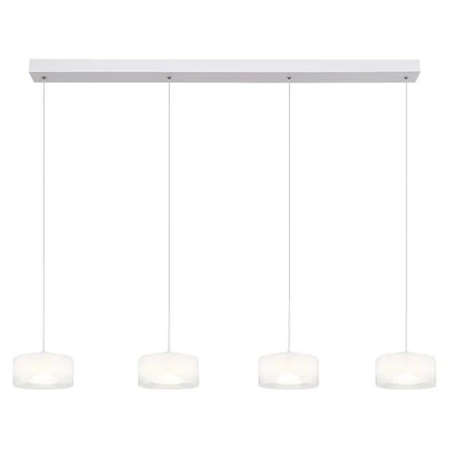 Hängelampe Pendelleuchte Esstischlampe Weiß Glas Wohnzimmerlampe Led H 150 Cm