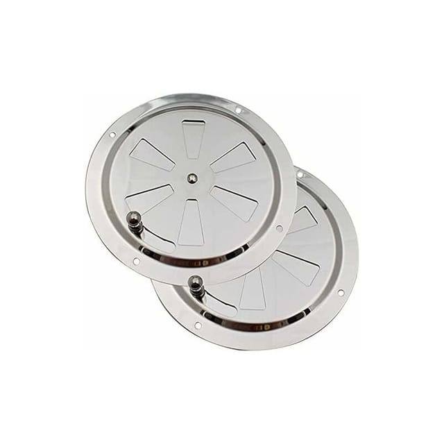Vmc Lüftungsgitter Rundes Lüftungsgitter, 125 Mm Edelstahl Lüftungsgitter Moskitonetzkanal Abluftgitter Zuluft Abluft Belüftung Verstellbare Jalousien Und M