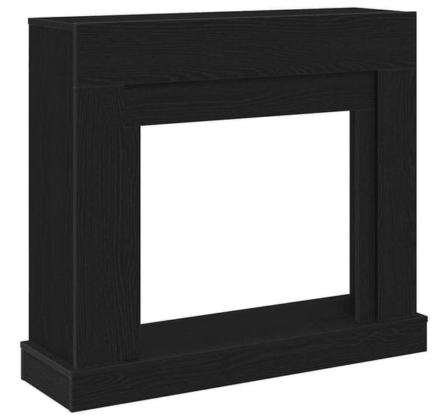 Kaminumrandung Schwarz Eichen-optik 100x30x87,5cm Holzwerkstoff Vidaxl