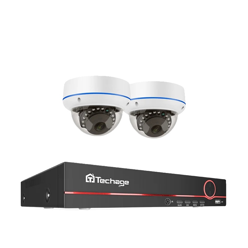 Kamerasystem, 8-kanal-eingang, Einweg-audiofunktion, 8-kanal-nvr, 2 Kameras-a, 1t-a