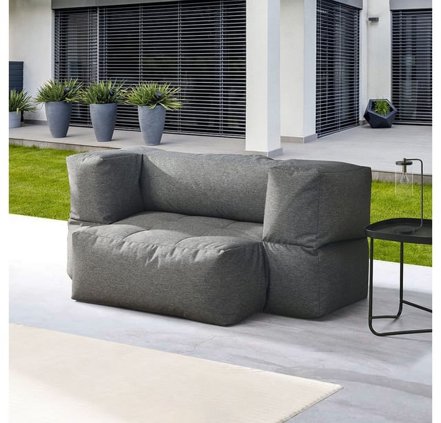 Outdoor Sitzsack Heaven - Anthrazit 76 X 152 X 100 Cm Gartensofa, Outdoor Lounge, Sitz-garnitur, Couch - Home Deluxe