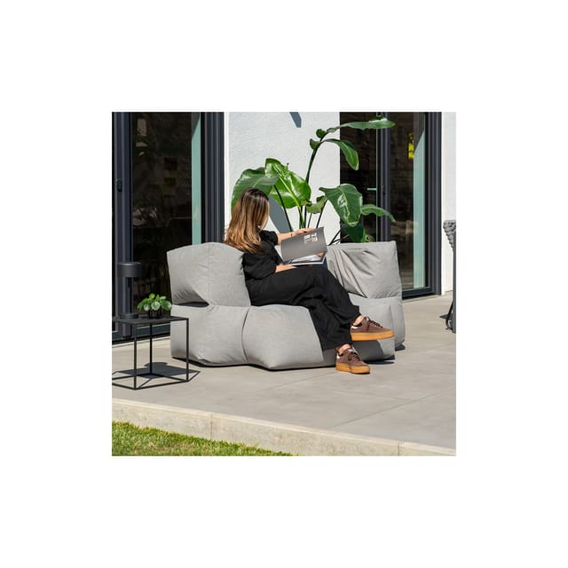 Outdoor Sitzsack Heaven - Hellgrau - 76 X 152 X 100 Cm Gartensofa, Outdoor Lounge, Sitz-garnitur, Couch - Home Deluxe