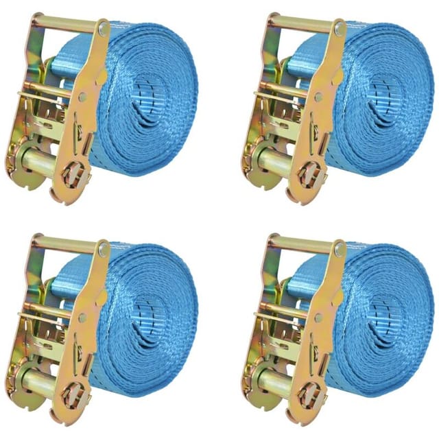 Zurrgurt 4 Stück 2 Tonnen 6 M X 38 Mm Blau Blau