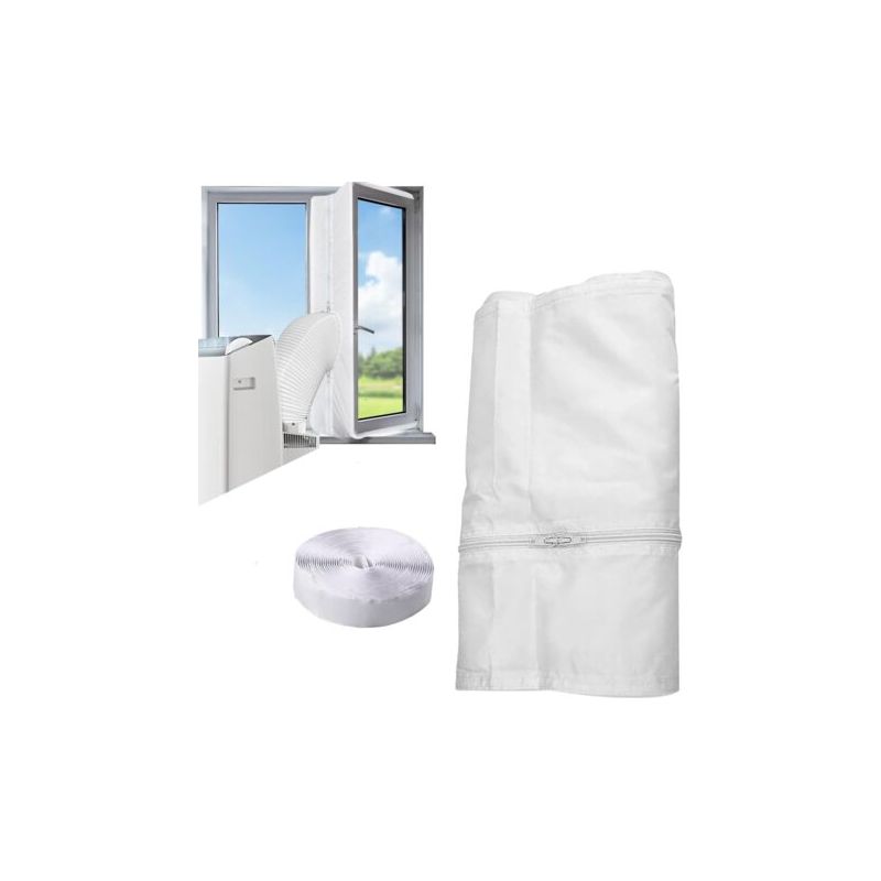 Tissu D'Étanchéité Pour Fenêtre 400 Cm Pour Climatiseurs Portables Et Sèche-linge - Convient À Tous Les Climatiseurs Portables, Facile À Installer