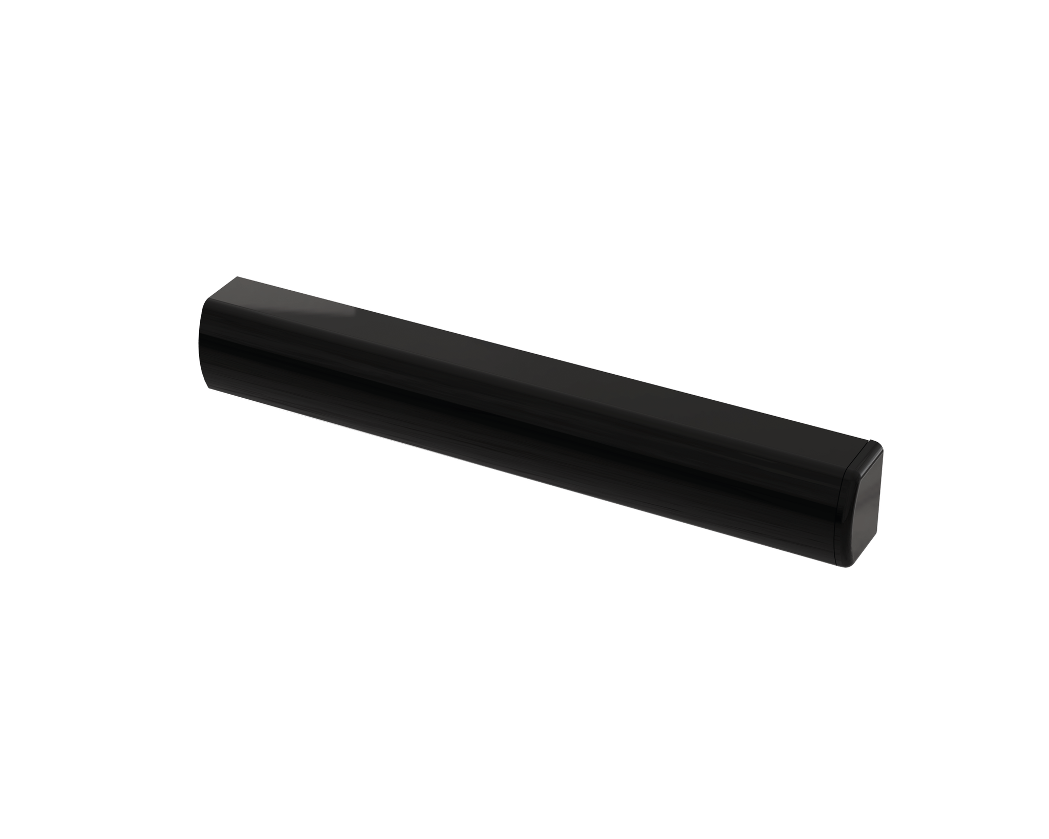 Aluminium-kabelkanal 1 Meter + Abschlusskappe Für Eflex-serie - Schwarz - Sewosy - Eflex-g1-n