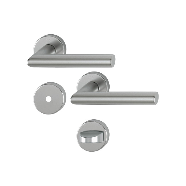 Griff Runde Rosetten Amsterdam Aluminium Conda Quadratisch - Hoppe - 3949465
