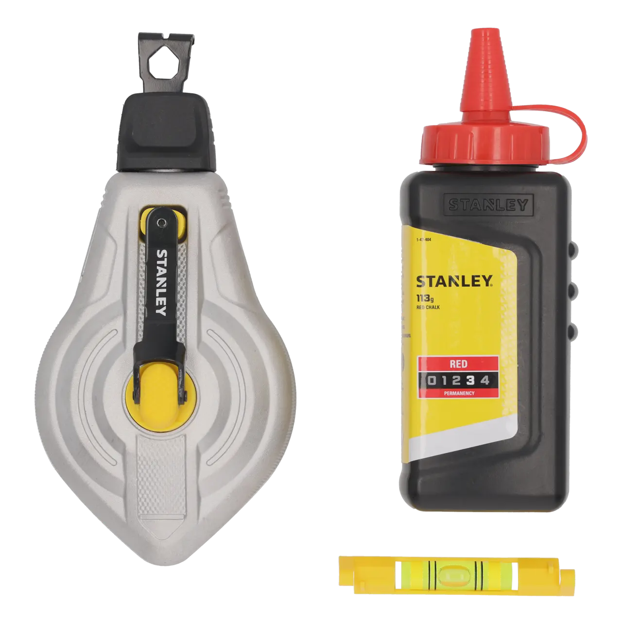 Schnurschlaggerät-set 30 M 6:1, Rotes Pulver, Fugenschnurniveau - Stanley - Stht47612-0