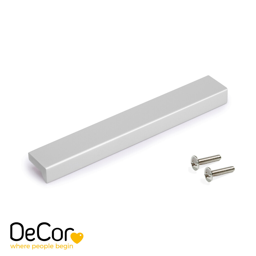 Möbelgriff Xirivella L160mm Lochabstand 128mm Aluminium Matt Eloxiert - Emuca - 9355562