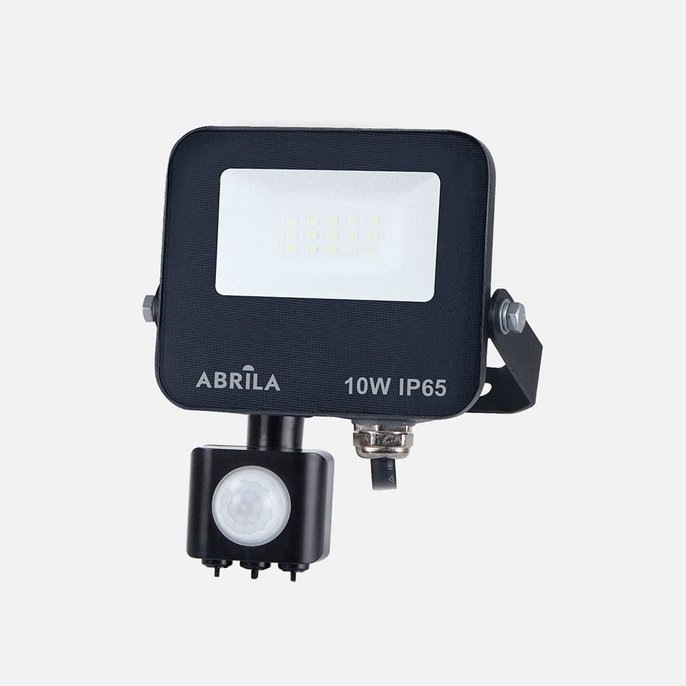 Boiro Led-strahler Mit Sensor 10w 6500k Schwarz Ip65