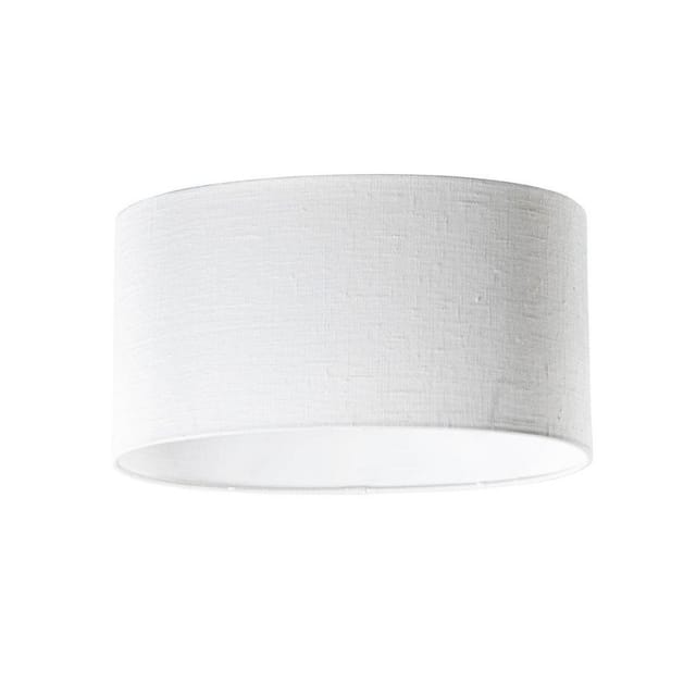 Weiße Ovale Leinenlampe 35/23/18
