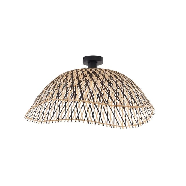 Art-deco-deckenleuchte Schwarz Bambus 60 Cm - Alka