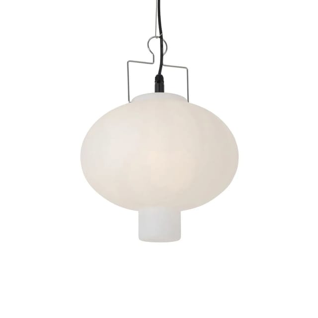Außen-pendelleuchte Weiß 35 Cm Mit Stecker Ip44 - Pion