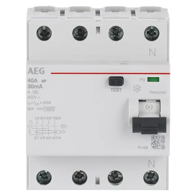 Aeg Fi-schutzschalter Fn440/a30 4p Typ A 40a 30ma