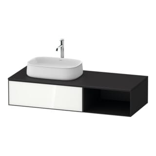 Zencha Konsolenwaschtischunterbau, 1300x550mm, 1 Auszug, - Duravit