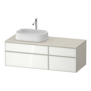 Zencha Konsolenwaschtischunterbau, 1300x550mm, 2 Auszüge, - Duravit