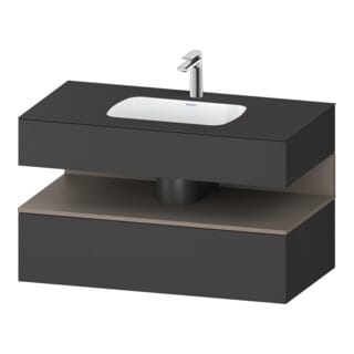 Duravit Qatego Einbauwaschtisch Mit Konsolenwaschtischunterbau,