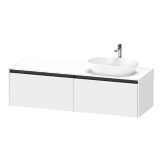 Ketho.2 Waschtischunterbau, Beckenausschnitt Rechts, - Duravit